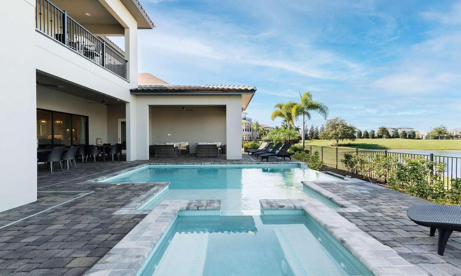 Upscale 8 Bdrm Villa With Home Theater At Reunion Kissimmee Exteriör bild